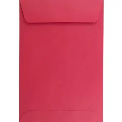 JAM Paper 6" x 9" Open End Catalog Colored Envelopes, Red Recycled, 10/Pack (V0128139B)