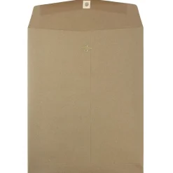JAM Paper 10 x 13 Open End Kraft Catalog Envelopes with Clasp Closure, Brown Kraft Paper Bag, 50/Pack (563120854i)