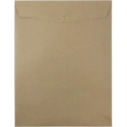 JAM Paper 10 x 13 Open End Kraft Catalog Envelopes with Clasp Closure, Brown Kraft Paper Bag, 50/Pack (563120854i)