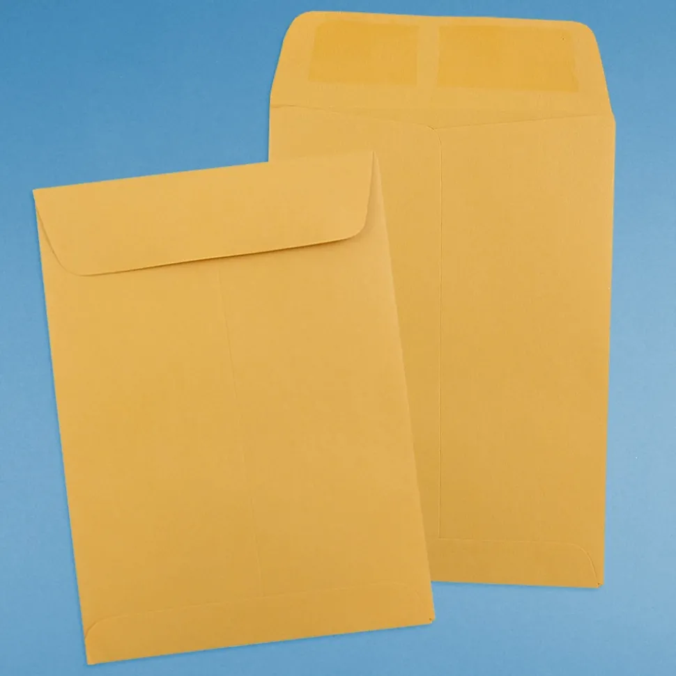 JAM Paper 5.5 x 7.5 Open End Kraft Catalog Envelopes, Brown Kraft Manila, 50/Pack (4101i)