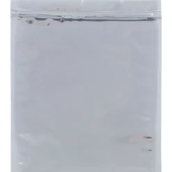 JAM Paper 10 x 13 Open End Plastic Catalog Foil Envelopes with Zip Closure, Clear, 25/Pack (3001013A58A4)