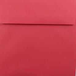 JAM Paper 8.5 x 8.5 Square Colored Invitation Envelopes, Red Recycled, Bulk 250/Box(2794374H)
