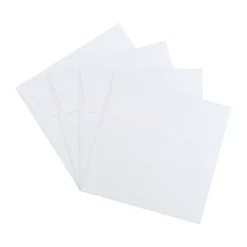 JAM Paper 5.5 x 5.5 Square Invitation Envelopes, White, 50/Pack (28415I)