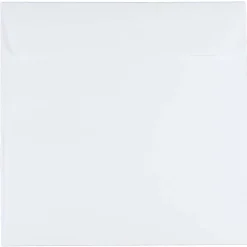JAM Paper 6.5 x 6.5 Square Invitation Envelopes, White, 100/Pack (28417B)