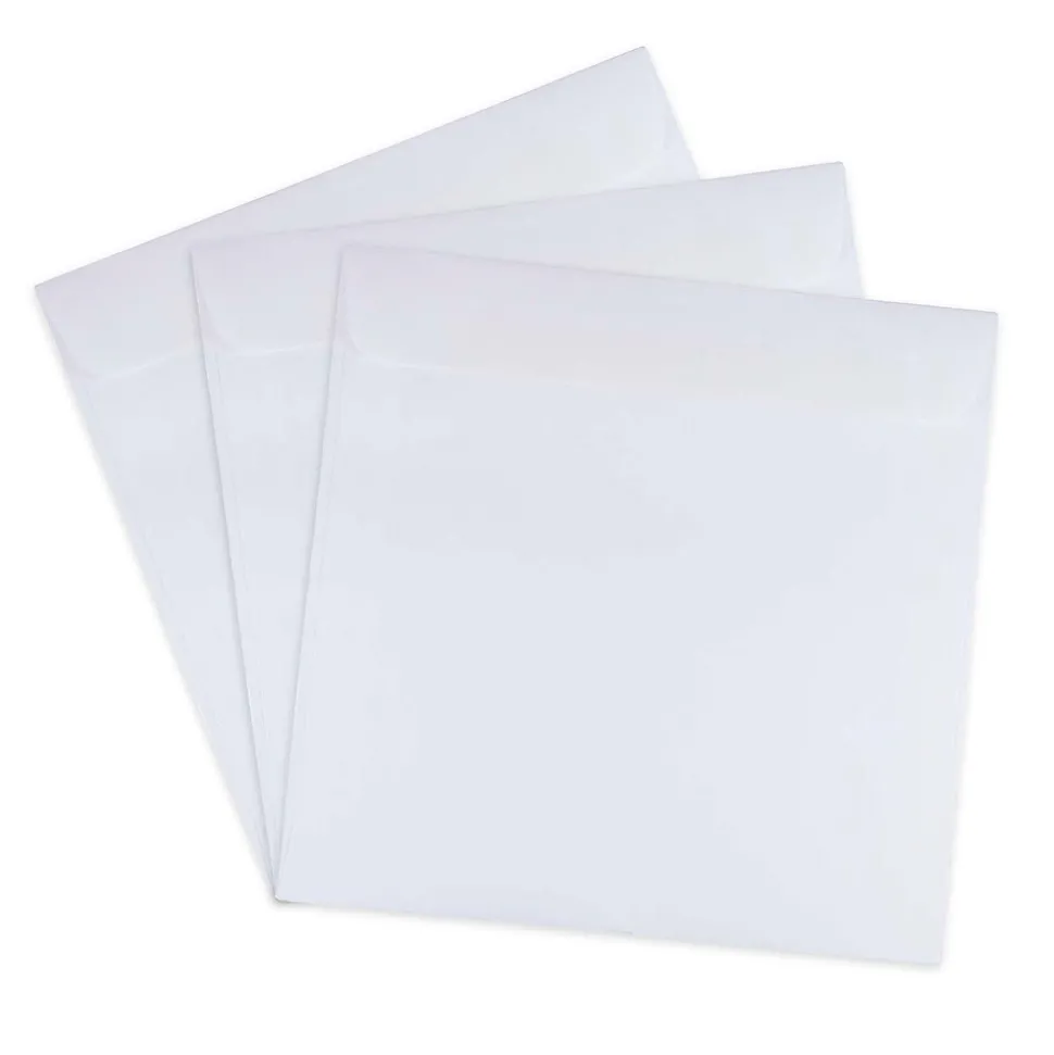JAM Paper 8.5 x 8.5 Square Invitation Envelopes, White, 25/Pack (4231)