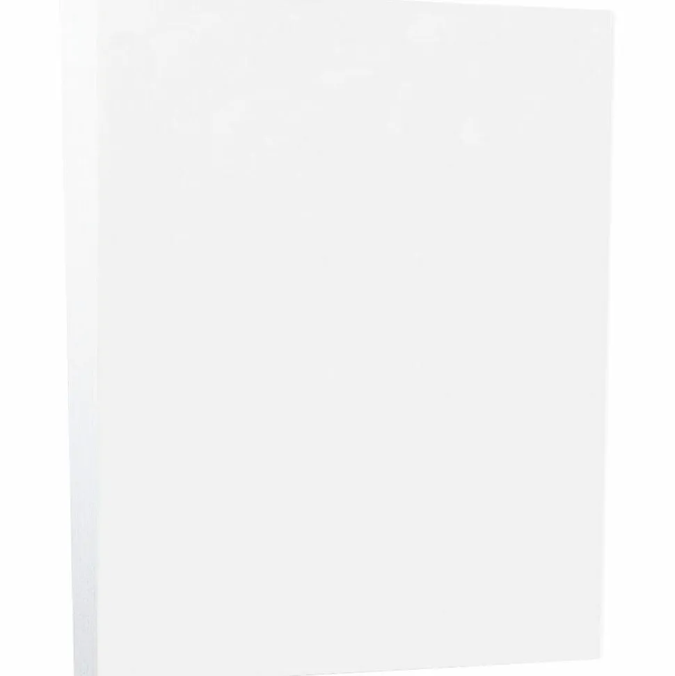 JAM PAPER 8.5" x 11" Vellum Bristol Index Cardstock, 110lb, White, 250/pack (169855B)