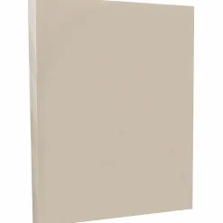 JAM PAPER 8.5" x 11" Vellum Bristol Cardstock, 67lb, Grey, 100/pack (169827G)