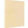 JAM PAPER 8.5" x 11" Vellum Bristol Cardstock, 67lb, Cream, 100/pack (169824G)