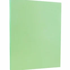 JAM PAPER 8.5" x 11" Vellum Bristol Cardstock, 67lb, Green, 100/pack (169826G)