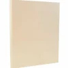 JAM PAPER 8.5" x 11" Vellum Bristol Index Cardstock, 110lb, Ivory, 100/pack (169851G)