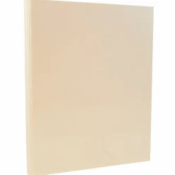 JAM PAPER 8.5" x 11" Vellum Bristol Index Cardstock, 110lb, Ivory, 100/pack (169851G)