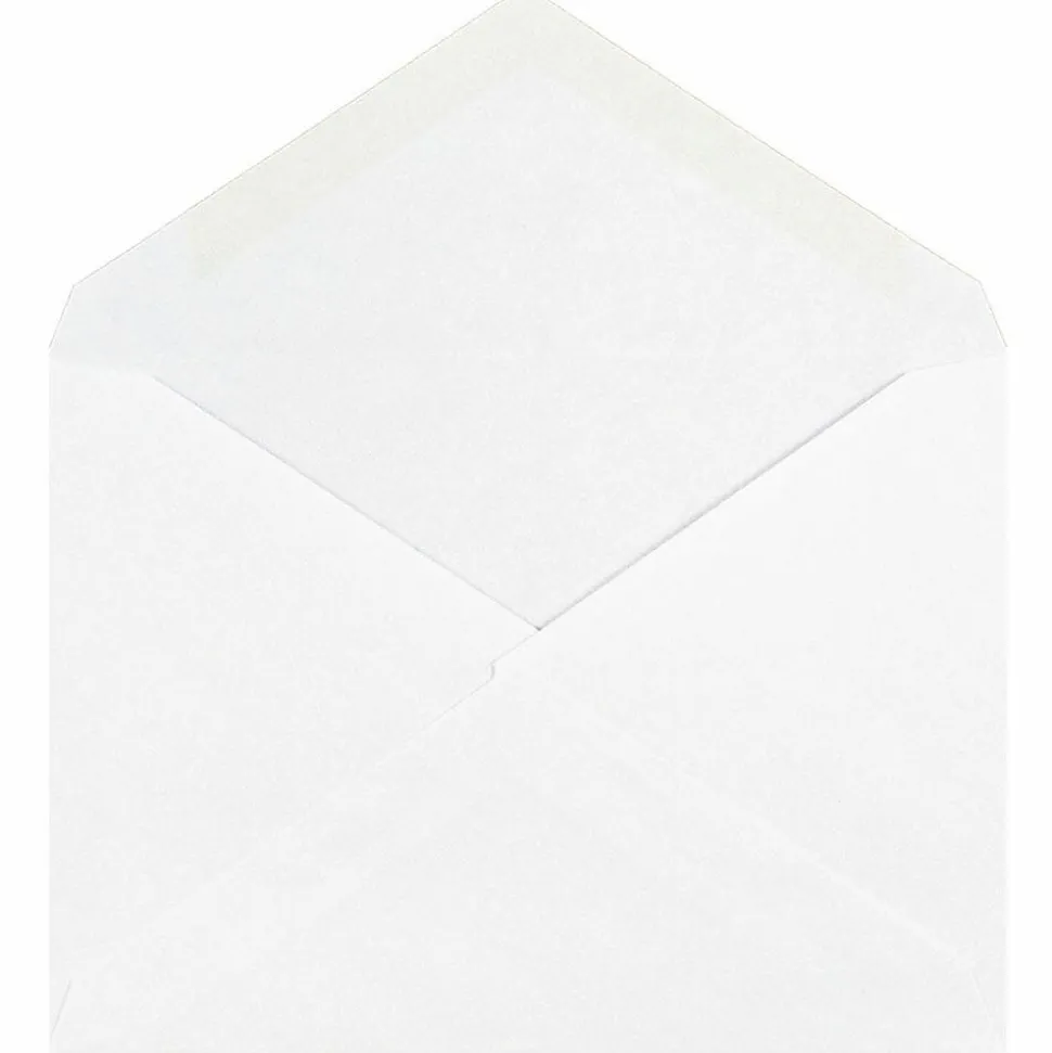 JAM Paper A2 Booklet Envelope 4 3/8" x 5 3/4", White, 100/Pack (4023206d)