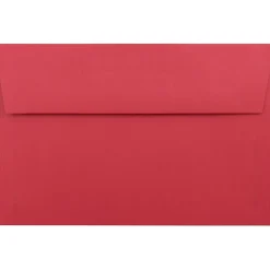 JAM Paper A9 Colored Invitation Envelopes, 5.75 x 8.75, Red Recycled, 50/Pack (14257I)