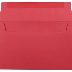 JAM Paper A9 Colored Invitation Envelopes, 5.75 x 8.75, Red Recycled, 50/Pack (14257I)