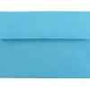 JAM Paper A7 Colored Invitation Envelopes, 5.25 x 7.25, Blue Recycled, 50/Pack (54093I)
