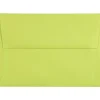 JAM Paper A7 Colored Invitation Envelopes, 5.25 x 7.25, Ultra Lime Green, 50/Pack (96151I)
