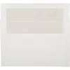 JAM Paper A9 Foil Lined Invitation Envelopes, 5.75 x 8.75, White with Ivory Foil, 50/Pack (532412546I)
