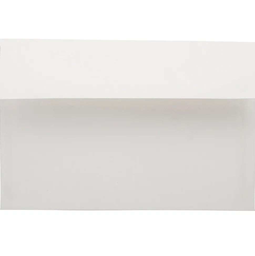 JAM Paper A9 Foil Lined Invitation Envelopes, 5.75 x 8.75, White with Ivory Foil, 50/Pack (532412546I)