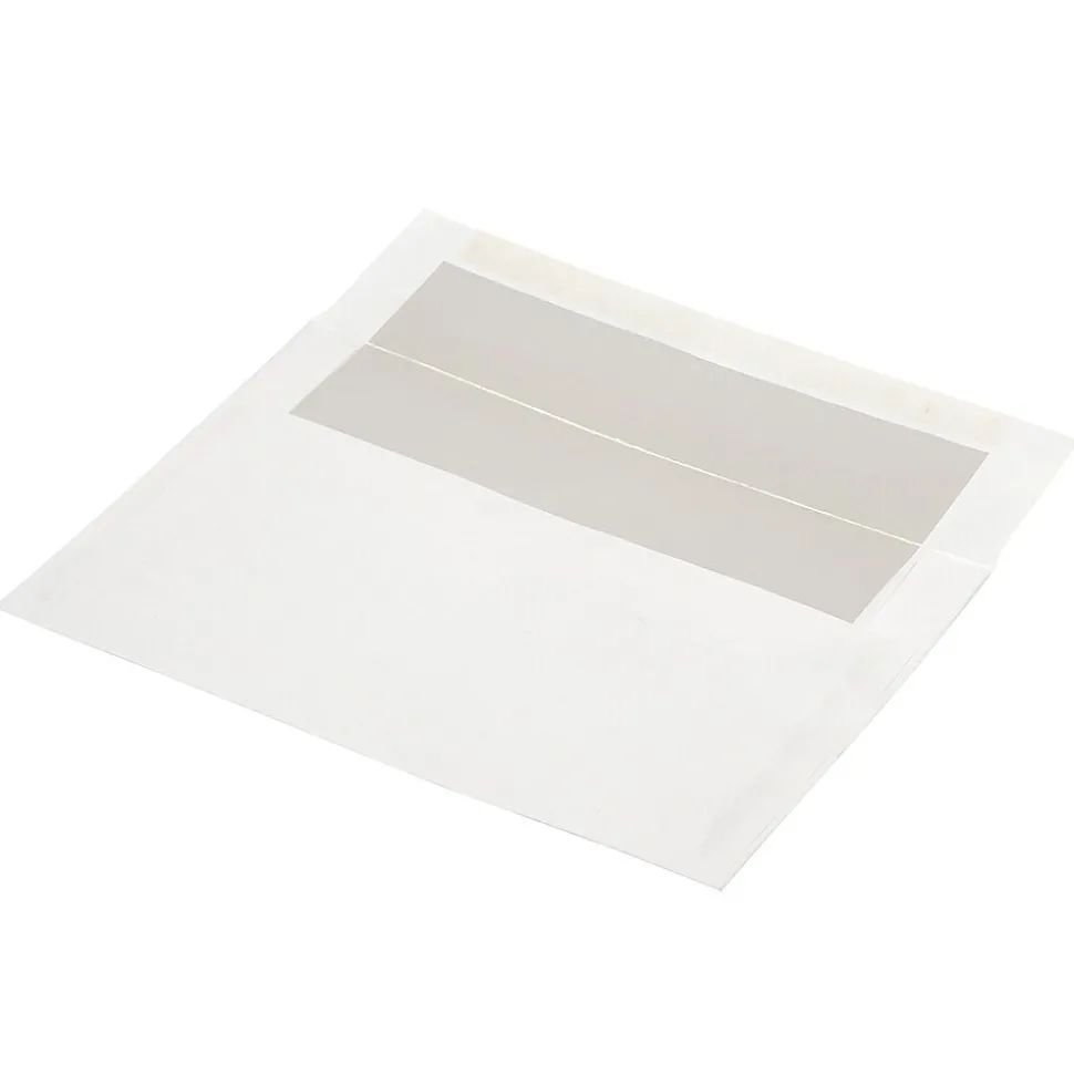 JAM Paper A9 Foil Lined Invitation Envelopes, 5.75 x 8.75, White with Ivory Foil, 50/Pack (532412546I)