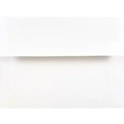 JAM Paper A6 Foil Lined Invitation Envelopes, 4.75 x 6.5, White with Silver Foil, 25/Pack (82927)