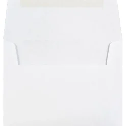 JAM Paper A2 Invitation Envelope, 4 3/8" x 5 3/4", White, 50/Pack (MOOP6250LDI)