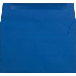 JAM Paper A9 Invitation Envelope 5 3/4" x 8 3/4", Presidential Blue, 25/Pack (563916910)
