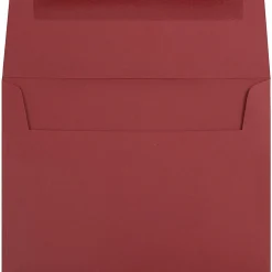 JAM Paper A7 Invitation Envelopes, 5.25 x 7.25, Dark Red, 25/Pack (31511307)