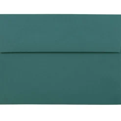 JAM Paper A7 Invitation Envelopes, 5.25 x 7.25, Teal, 25/Pack (21517152)