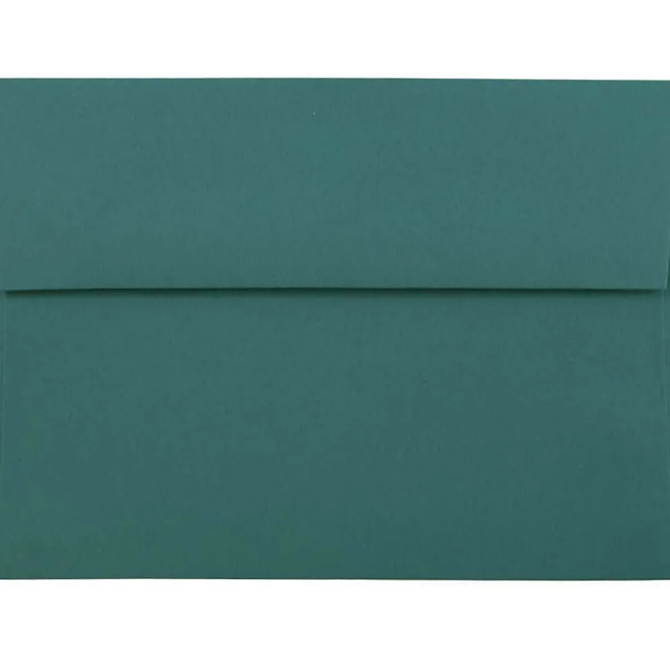 JAM Paper A7 Invitation Envelopes, 5.25 x 7.25, Teal, 25/Pack (21517152)