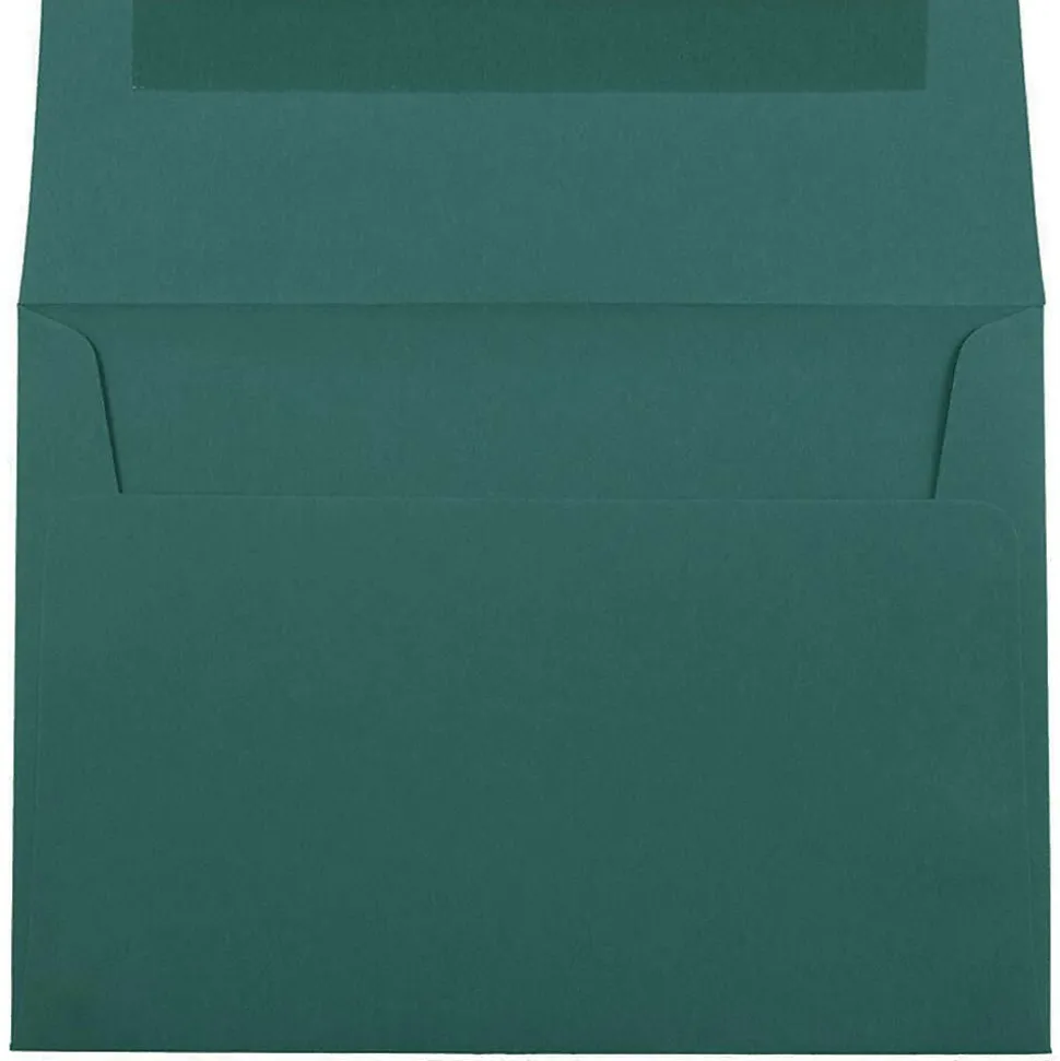 JAM Paper A7 Invitation Envelopes, 5.25 x 7.25, Teal, 25/Pack (21517152)