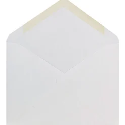 JAM Paper A6 Invitation Envelopes with V-Flap, 4.75 x 6.5, White, 25/Pack (J0567)
