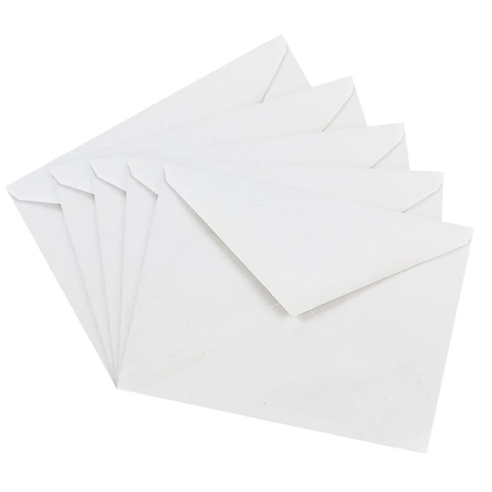 JAM Paper A6 Invitation Envelopes with V-Flap, 4.75 x 6.5, White, 25/Pack (J0567)
