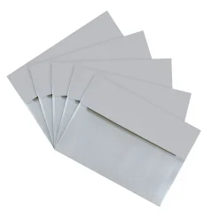 JAM Paper A7 Metallic Invitation Envelopes, 5.25 x 7.25, Stardream Silver, 50/Pack (GCST709I)