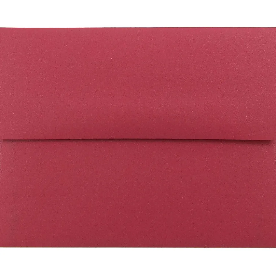 JAM Paper A2 Metallic Invitation Envelopes, 4.375 x 5.75, Stardream Jupiter Red, 25/Pack (SD5370 20)