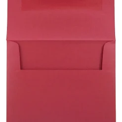 JAM Paper A2 Metallic Invitation Envelopes, 4.375 x 5.75, Stardream Jupiter Red, 25/Pack (SD5370 20)