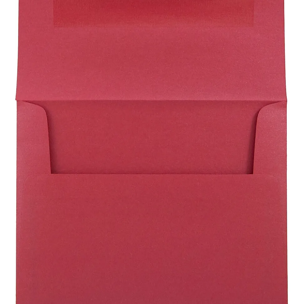 JAM Paper A2 Metallic Invitation Envelopes, 4.375 x 5.75, Stardream Jupiter Red, 25/Pack (SD5370 20)