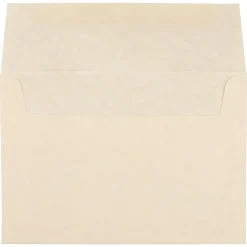 JAM Paper A7 Parchment Invitation Envelopes, 5.25 x 7.25, Natural Recycled, 25/Pack (35394)
