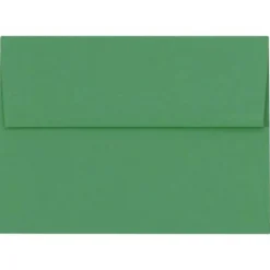 JAM Paper A4 Self Seal Invitation Envelopes, 4 1/4" x 6 1/4", Holiday Green, 250/Pack (4872-L17-250)