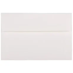 JAM Paper A9 Strathmore Invitation Envelopes, 5.75 x 8.75, Bright White Wove, 25/Pack (31911140)