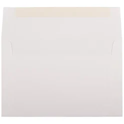 JAM Paper A9 Strathmore Invitation Envelopes, 5.75 x 8.75, Bright White Wove, 25/Pack (31911140)