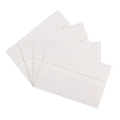 JAM Paper A9 Strathmore Invitation Envelopes, 5.75 x 8.75, Bright White Wove, 25/Pack (31911140)