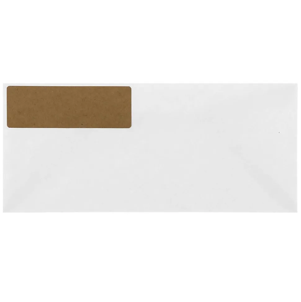JAM Paper Address Labels, 1 1/3" x 4" , Brown Kraft, 14 Labels/Sheet, 9 Sheets/Pack (359330336)