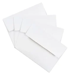 JAM Paper 4Bar A1 Invitation Envelopes, 3.625 x 5.125, White, 50/Pack (47385H)