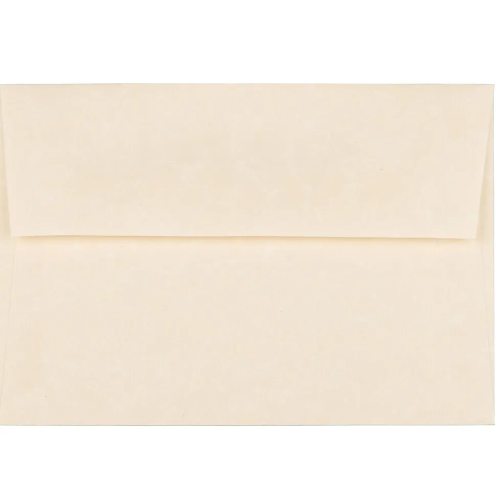 JAM Paper 4Bar A1 Parchment Invitation Envelopes, 3.625 x 5.125, Natural Recycled, 25/Pack (900795107)