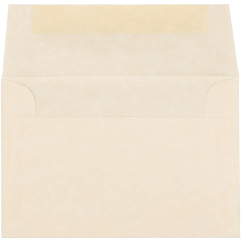 JAM Paper 4Bar A1 Parchment Invitation Envelopes, 3.625 x 5.125, Natural Recycled, 25/Pack (900795107)