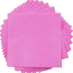 JAM Paper Beverage Napkin, 2-ply, Fuchsia Pink, 50 Napkins/Pack (255621947)
