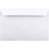 JAM Paper Booklet Envelope, 6" x 9", White, 25/Pack (4238)