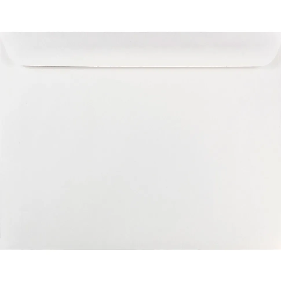 JAM Paper Booklet Envelopes, 10" x 13", White, 25/Pack (4023222)