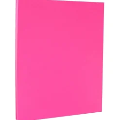 JAM Paper Bright Hue 65 lb. Cardstock Paper, 8.5" x 11", Ultra Fuchsia, 50 Sheets/Pack (184851)