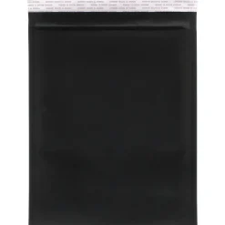 JAM PaperĀ® Bubble Lite Padded Mailers, 9 x 12, Black Kraft, 100/Pack (kp9x12bld)